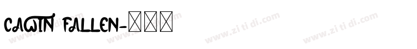 Cawin Fallen字体转换